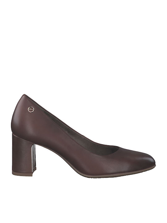Heels with Strap Brown