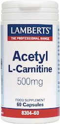 Lamberts Acetyl L-carnitine 500mg 60 κάψουλες