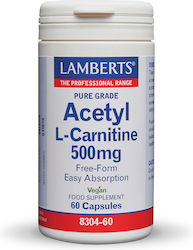 Lamberts Acetyl L-carnitine 500mg 60 caps