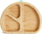 Munchkin Baby Food Plate made of Bamboo Green