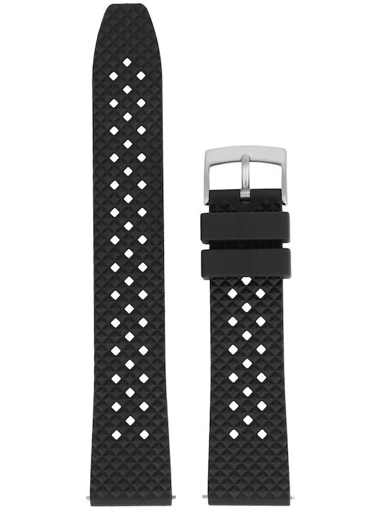 VStraps Curea de cauciuc Negru 20mm