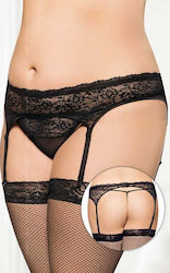 Softline Strümpfe mit Spitze Schwarze