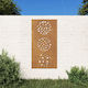 vidaXL Wall Decoration Garden Metal 105cmx55cmx...