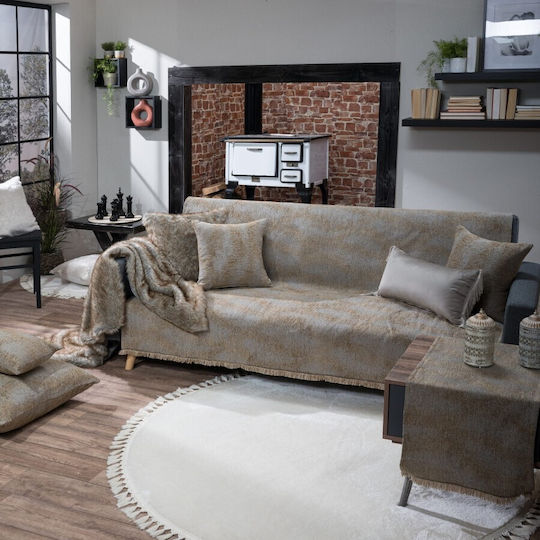 Teoran Cincinnati Sesselüberwurf Chenille 180x150cm 02