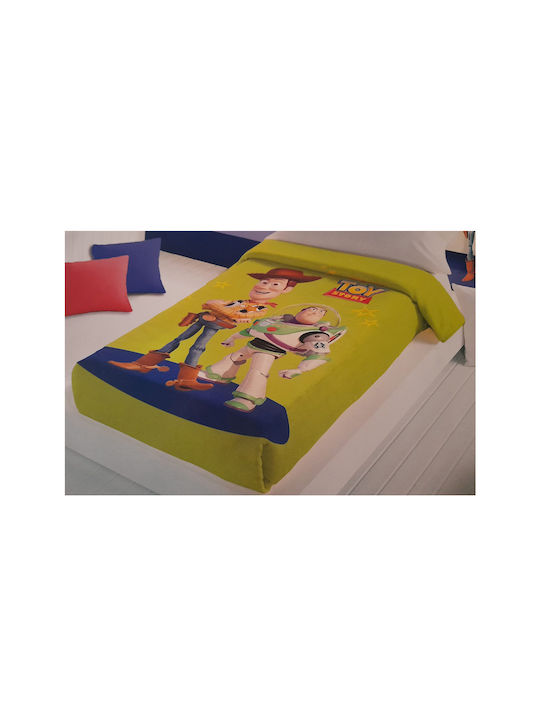 Disney Κουβέρτα Ισπανίας Toy Story Χακί 160x220εκ.