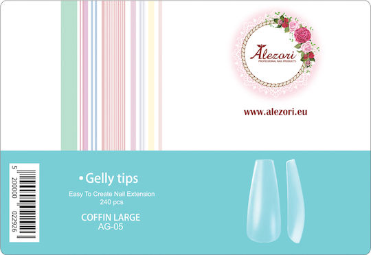 UpLac Nail Tips in Blue Color 240pcs