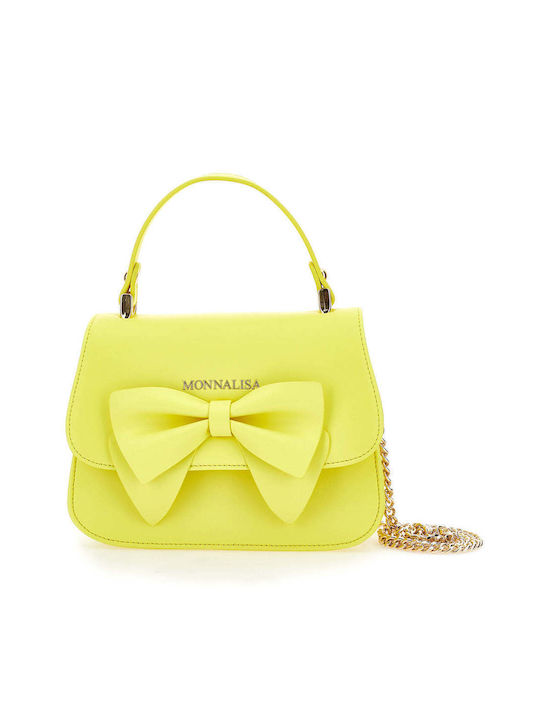 Monnalisa Kids Bag Shoulder Bag Yellow 16cmx8cmx20cmcm