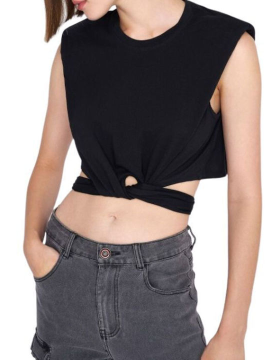 Ale - The Non Usual Casual Women's Summer Blouse Sleeveless Black