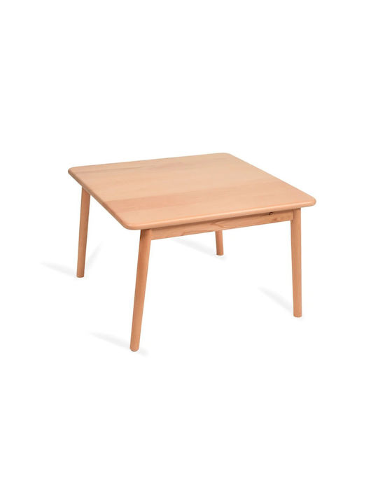 Square Kindertisch aus Holz Braun