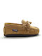 Boys Suede Slip-On Moccasins Beige