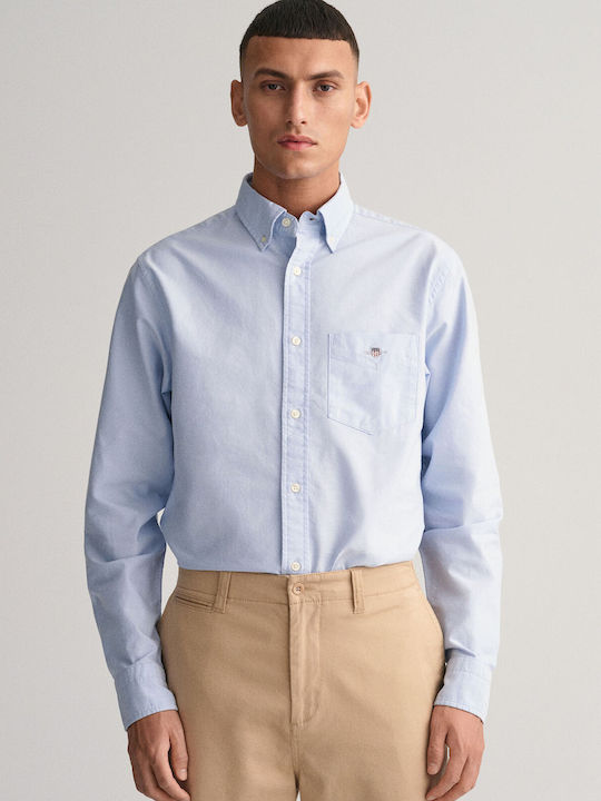 Gant Long Sleeve Cotton Shirt in Regular Fit Li...