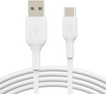 Belkin 2Pack USB 2.0 Cable USB-C male - USB-A male Λευκό 1m (CAB001BT1MWH2PK)