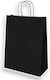 Paper Packaging Bags with Handle Black 22x10x31cm 100pcs