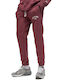 Pantaloni de trening cu Elastic Burgundy