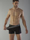 Herren Boxershorts Anthracite/Black 2Packung