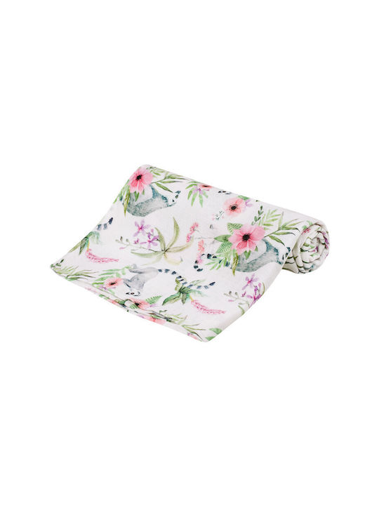 Bocioland Swaddle Blanket Multicolour 30x30cm 1buc