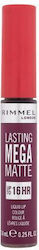 Rimmel Lasting Mega Υγρό Κραγιόν Matte 7.4ml
