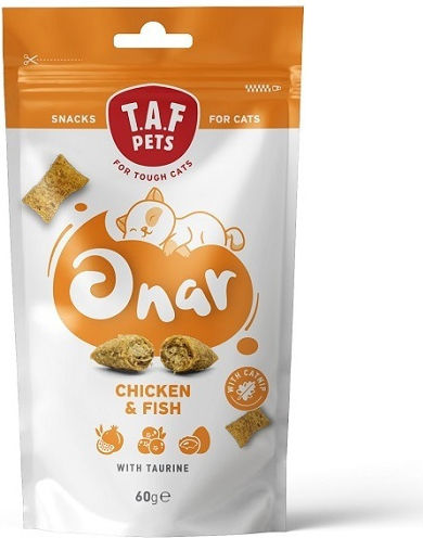 T.A.F. Pets Răsfățuri Cu Pui / Pește Pentru Pisici 60gr