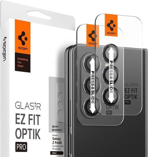 Spigen Optik.Tr Ez Fit 2τμχ Camera Protection Tempered Glass Black for the Galaxy Z Fold5