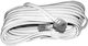 Eucom Flat Τηλεφωνικό Καλώδιο RJ11 6P4C 5m Λευκό (30916-05W)