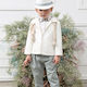 Mi Chiamo Baptism Suit with Blazer for Boys Ecru A4623-IP