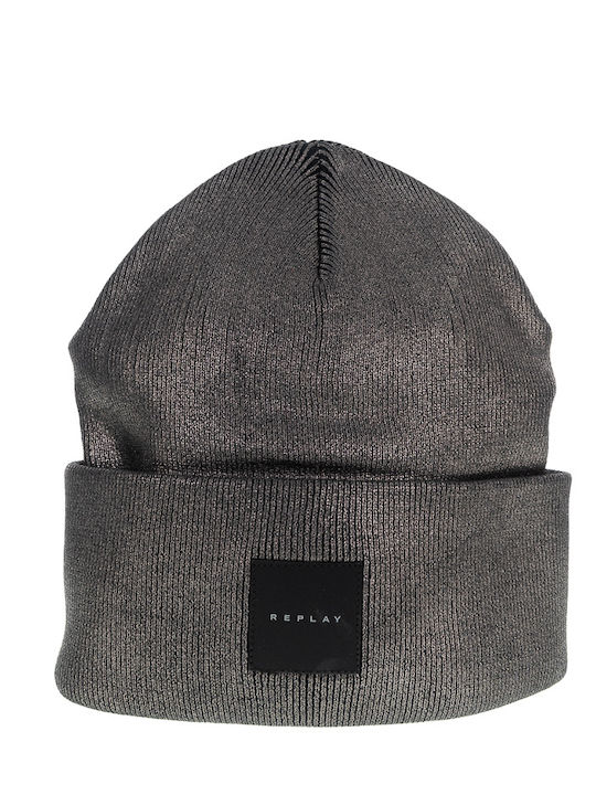 Beanie Γυναικείος Σκούφος Πλεκτός σε Γκρι χρώμα