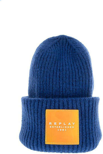 Beanie Γυναικείος Σκούφος Πλεκτός σε Μπλε χρώμα