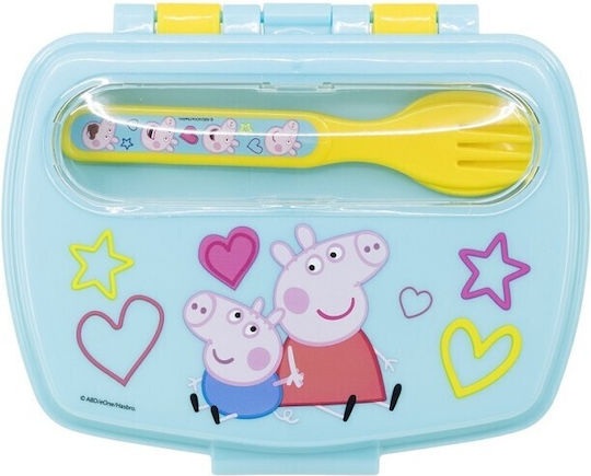 Stor Plastic Kids' Lunch Set Peppa Pig Multicolour