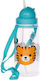 Puckator Kids Water Bottle Plastic with Straw B...