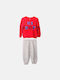 Dreams Set Top & Bottom Kids Cotton Pyjamas Red