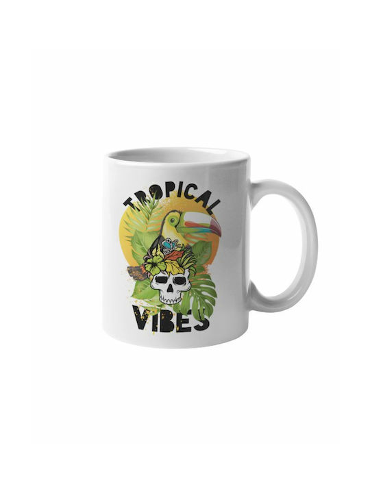 Vibes Ceramic Cup White