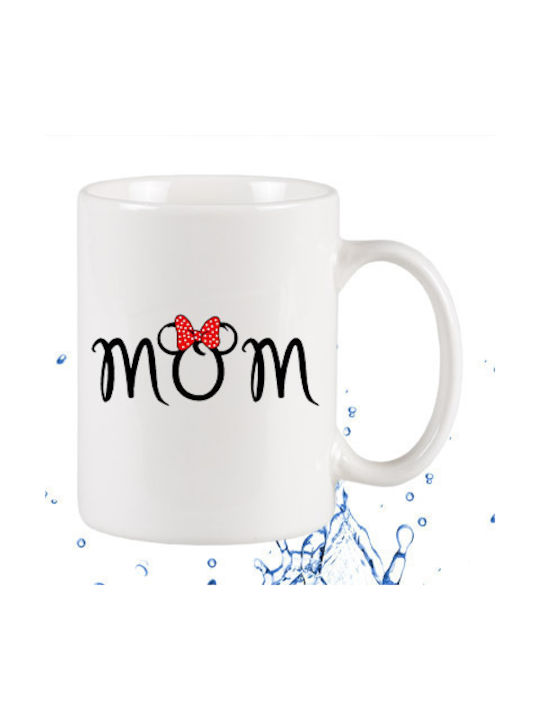 Mom Tasse aus Porzellan Weiß 1Stück