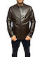 Leather Jacket Biker Brown