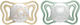 Chicco Physio Light Pacifiers Silicone Beige/Green for 2-6 months 2pcs