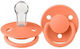 Bibs Pacifier Silicone De Lux Papaya for 0-36 m...