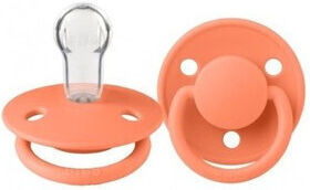 Bibs Pacifier Silicone De Lux Papaya for 0-36 months 1pcs