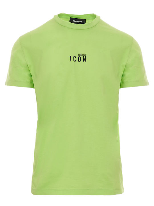 Dsquared2 Ανδρικό T-shirt Κοντομάνικο Πράσινο