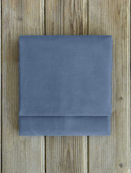 Nima Unicolors Υπέρδιπλο 165x205+35εκ. με Λάστιχο Dark Denim