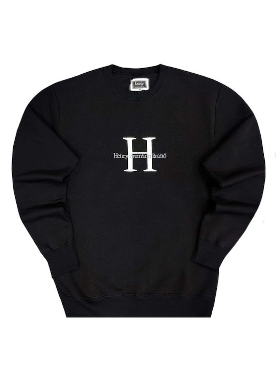 Henry Clothing Herren Sweatshirt Schwarz