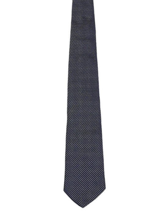 Hugo Boss Ανδρική Γραβάτα με Σχέδια σε Navy Μπλε Χρώμα