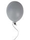 Balloon Kinder Dekoratives Hängendes Ballon Gray 17x17x23εκ.