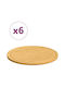 vidaXL Wooden Cheese Serving Platter 40x40x1.5cm 6pcs