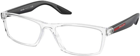 Prada Transparent Men's Acetate Prescription Eyeglass Frame PS04PV 2AZ1O1