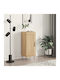 Hanging Living Room Cabinet Made of Beige Particle Board 34.5x34x90cm