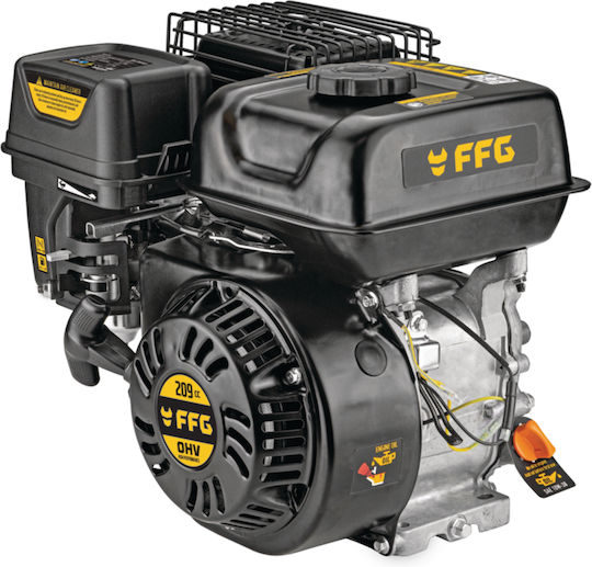 FFG Ghe 209 P Plus Κινητήρας Βενζίνης Τετράχρονος 209cc 6.5hp Οριζόντιου Άξονα με Σπείρωμα και Μίζα (Ρεζερβουάρ 3.3lt)
