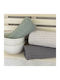 Nima Set 3tlg Handtuch aus 100% Baumwolle in Gray Farbe 70x70cm 3Stück