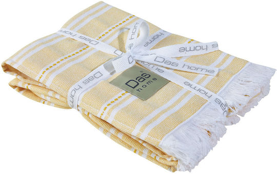 Das Home 0709 Geschirrtuch aus 100% Baumwolle in Weiß Farbe 40x65cm 2Stück