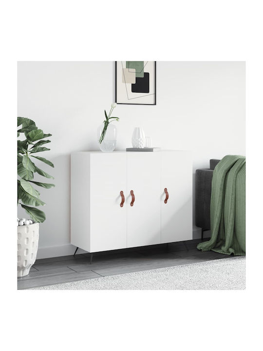 Wooden Buffet White L90xW34xH80cm