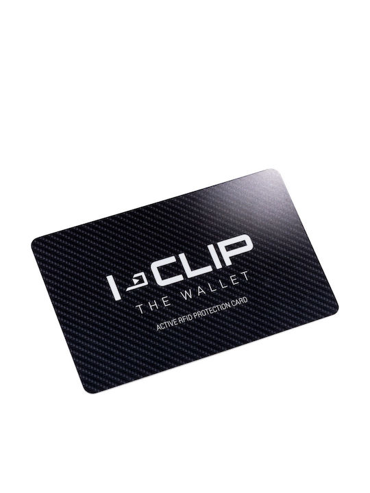 I-Clip Ανδρικό Πορτοφόλι Καρτών με RFID Μαύρο
