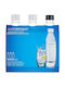 Sodastream Flasche Wasser Glas mit Schraubverschluss Weiß